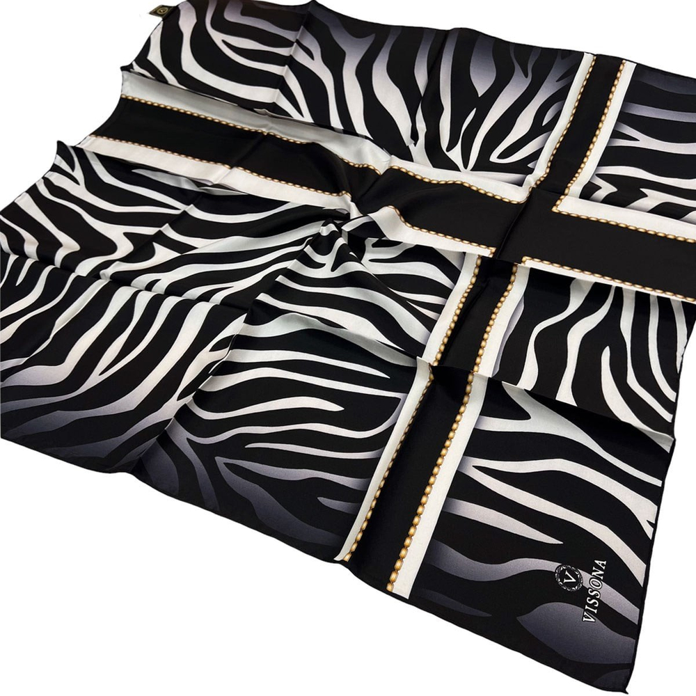 Vissona Twill İpek Eşarp - 10581 - 0001-0003