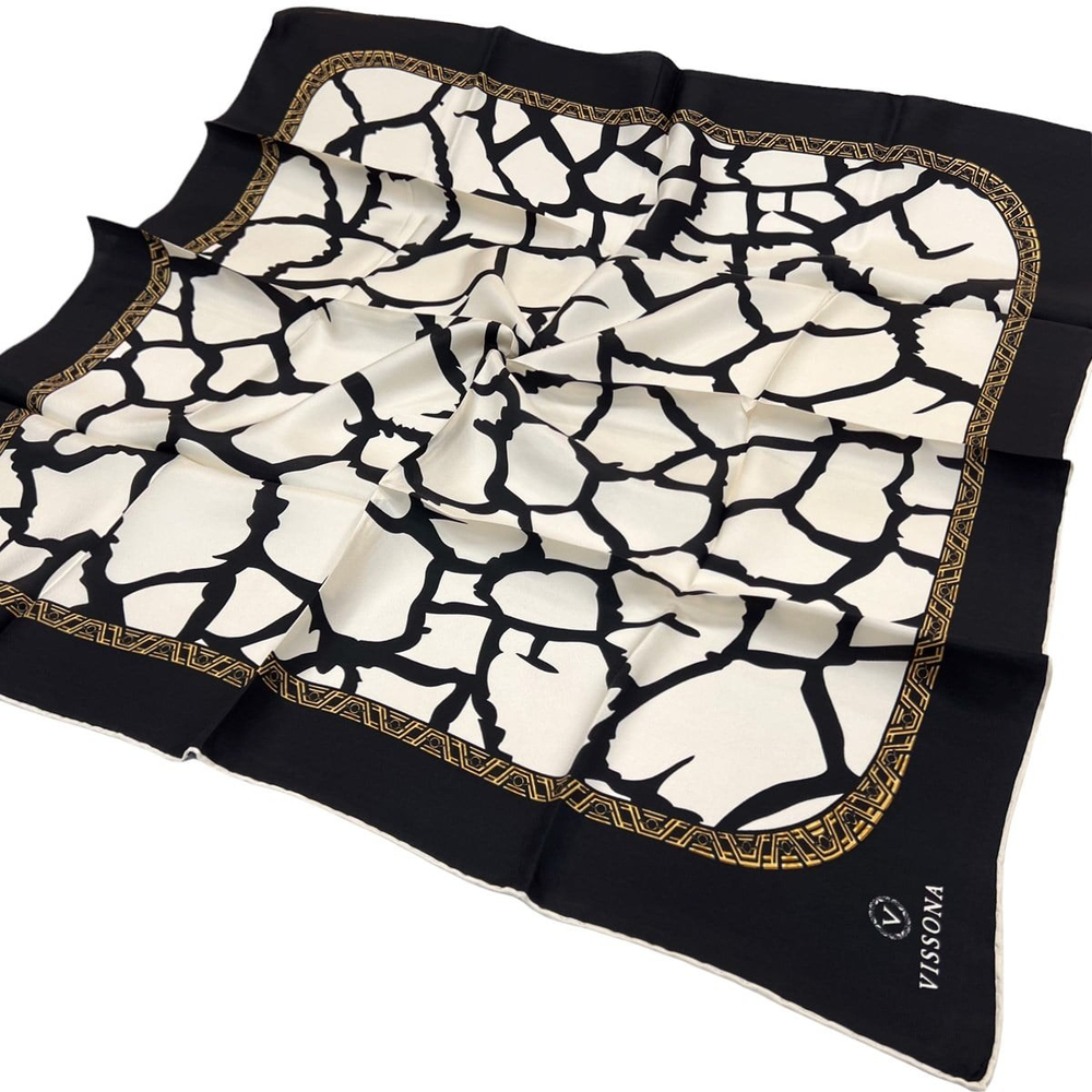 Vissona Twill İpek Eşarp - 10639 - 0003-0001