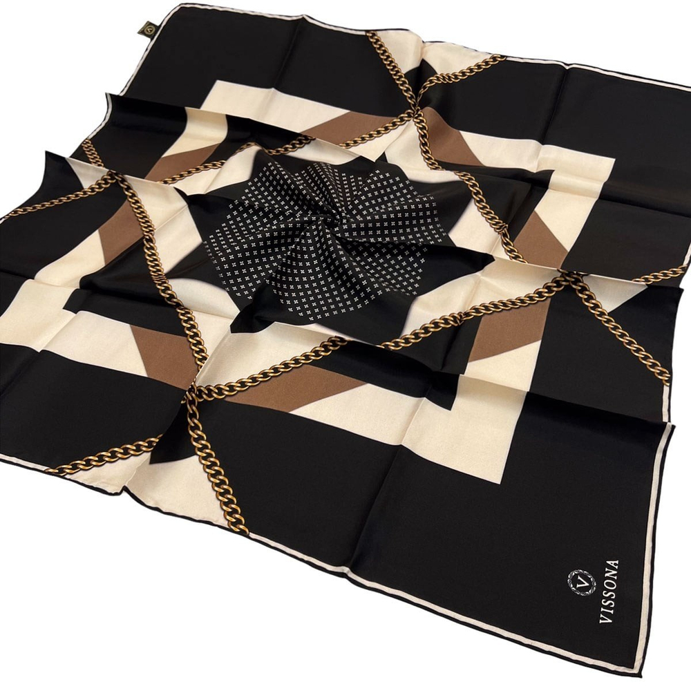 Vissona Twill İpek Eşarp - 17094 - 0001-0003