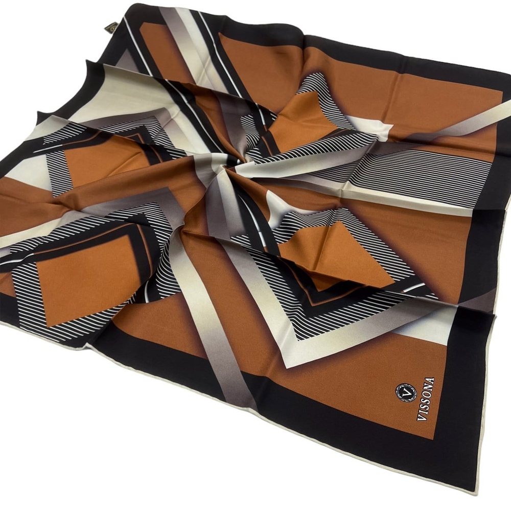 Vissona Twill İpek Eşarp - 17101 - 0014-0001