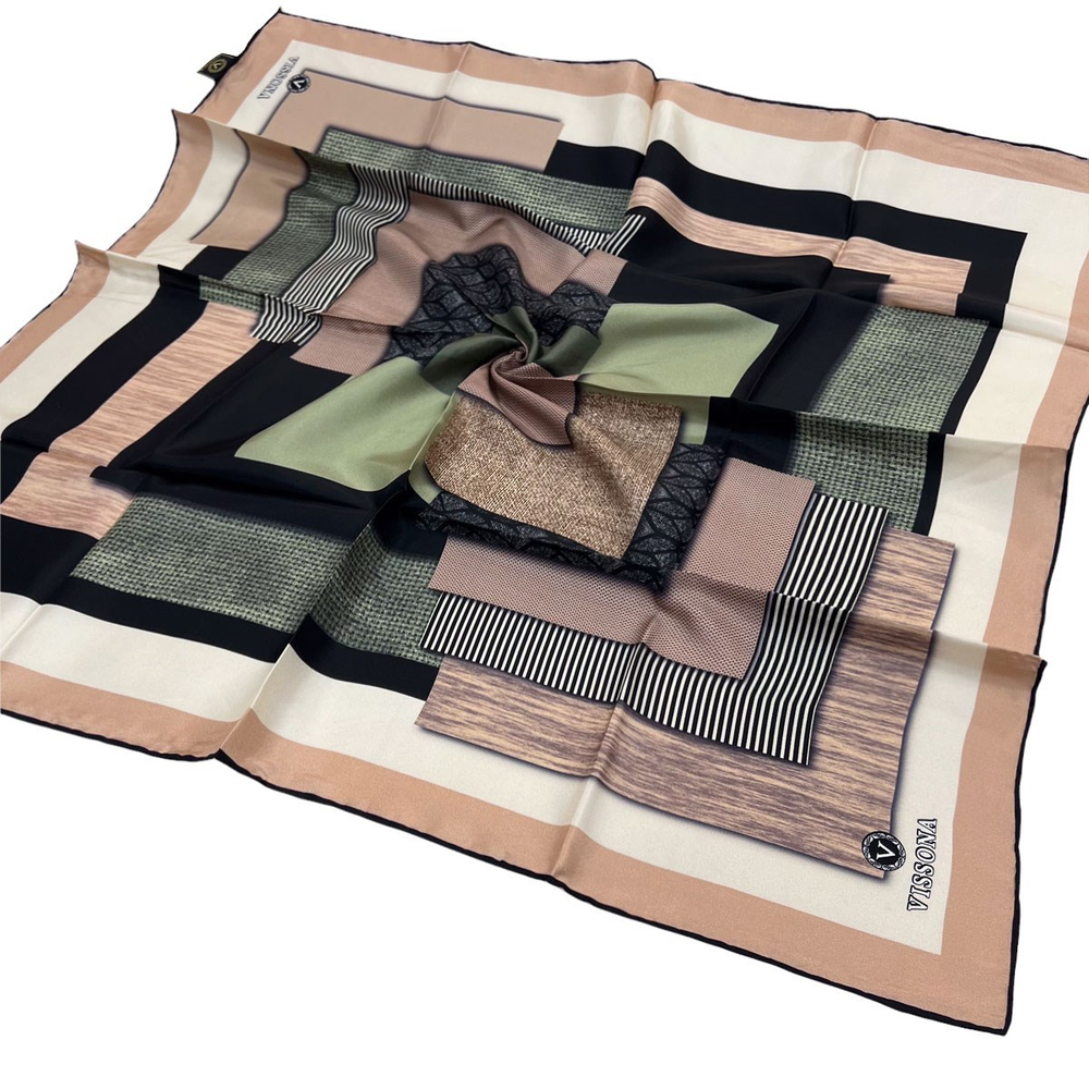 Vissona Twill İpek Eşarp - 17176 - 0005-0037