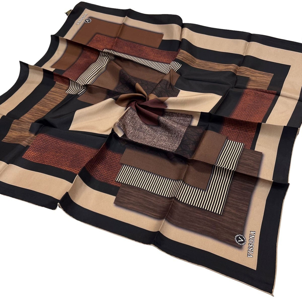 Vissona Twill İpek Eşarp - 17176 - 0014-0001