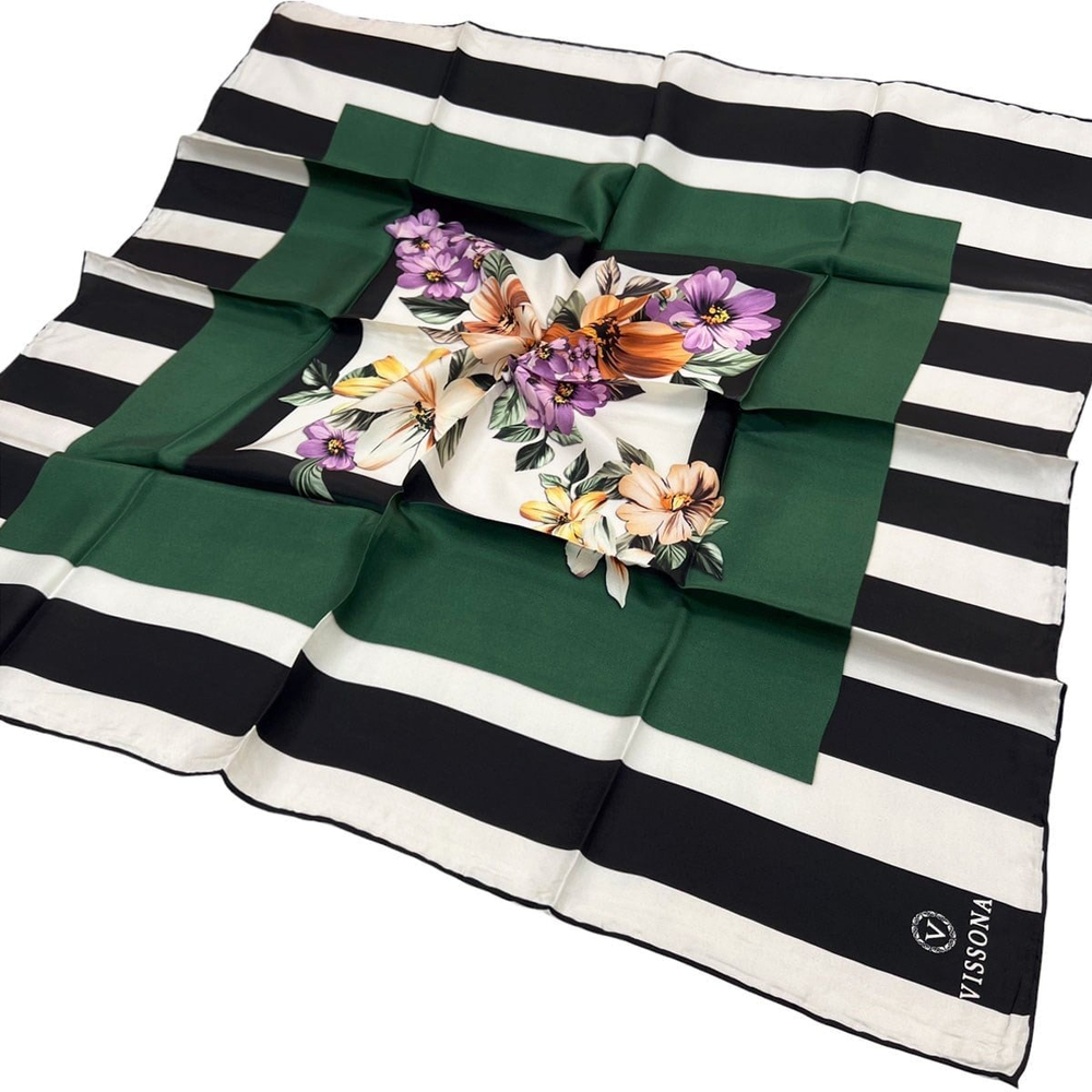 Vissona Twill İpek Eşarp - 17325 - 0036-0001
