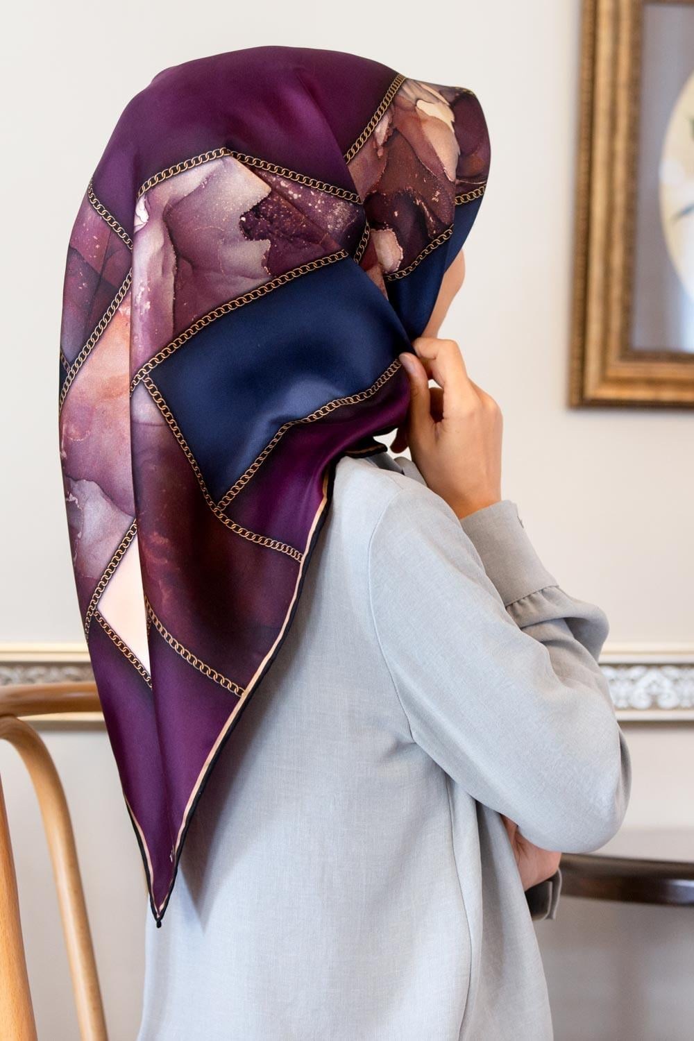 Vissona Twill İpek Eşarp - 17424 - 0026-0031