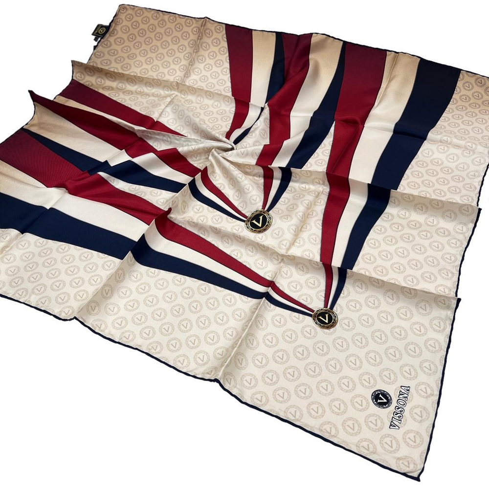 Vissona Twill İpek Eşarp - 17505 - 0018-0033