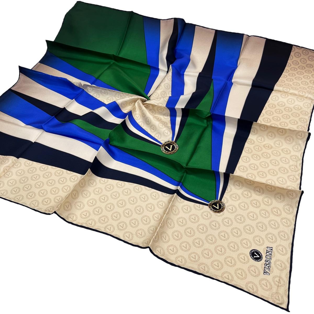 Vissona Twill İpek Eşarp - 17505 - 0032-0036