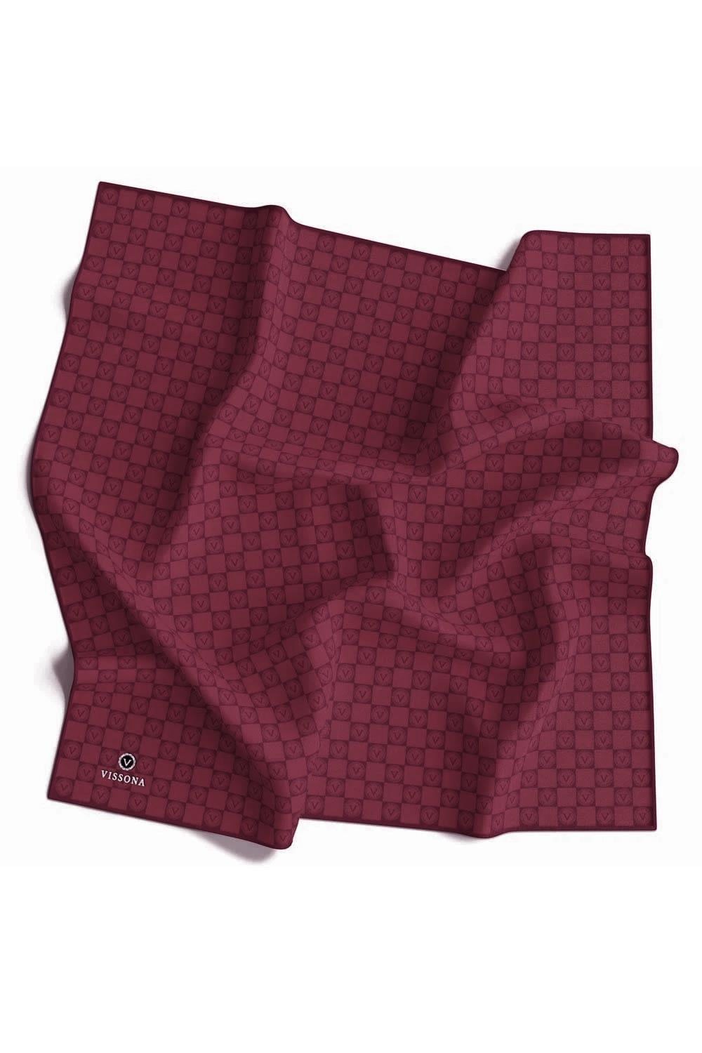 Vissona Twill İpek Eşarp - 51495 - 0021 Bordo