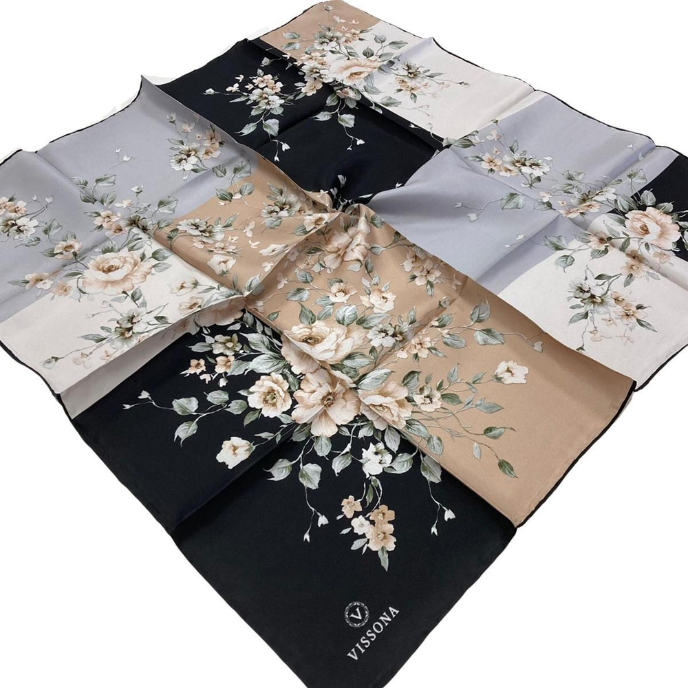 Vissona Twill İpek Eşarp - 6273 - 0001-0004