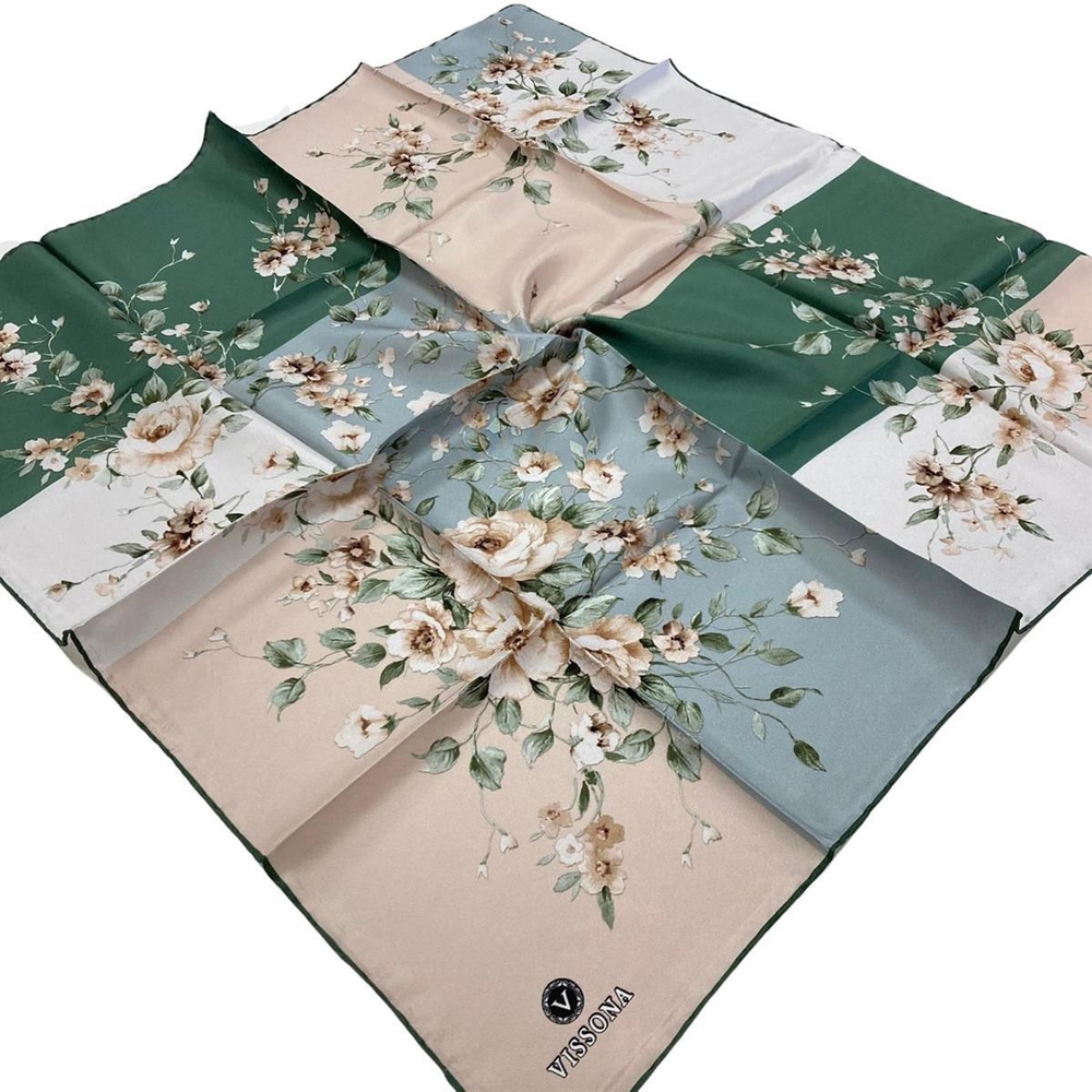 Vissona Twill İpek Eşarp - 6273 - 0003-0034