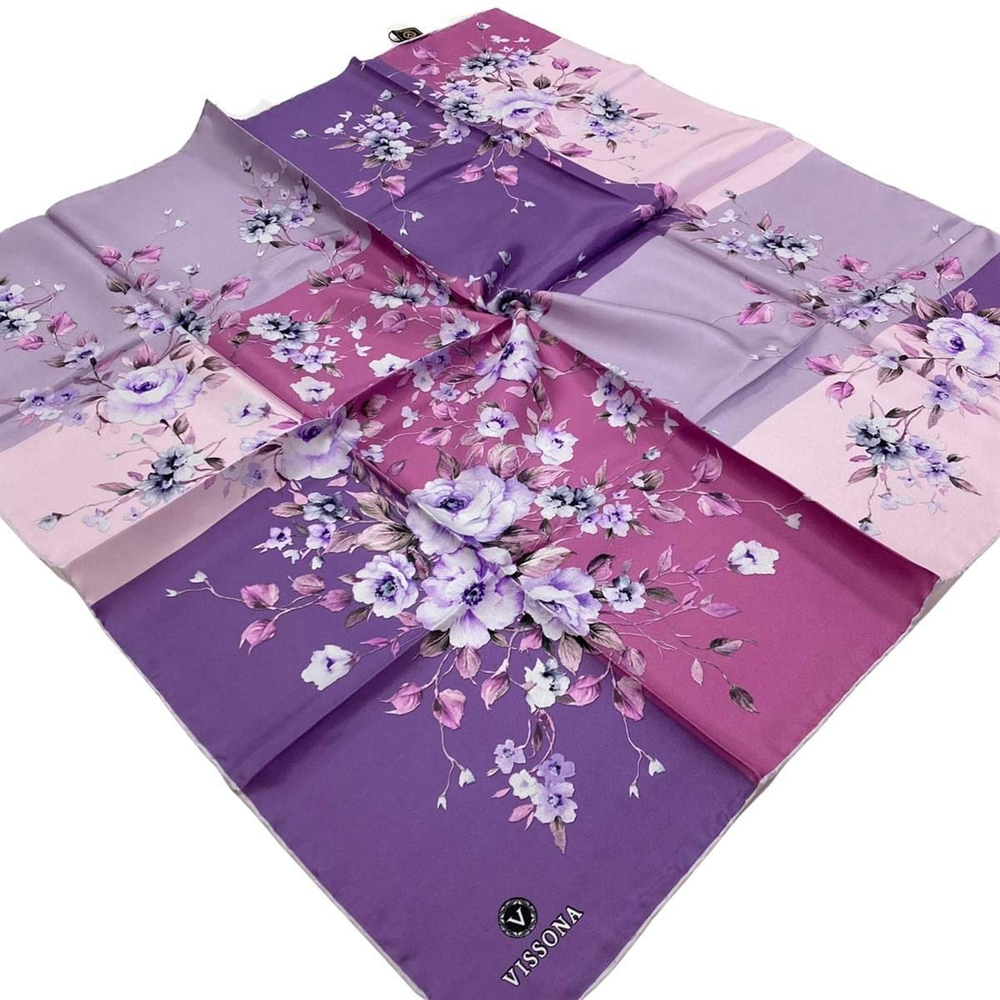 Vissona Twill İpek Eşarp - 6273 - 0024-0022
