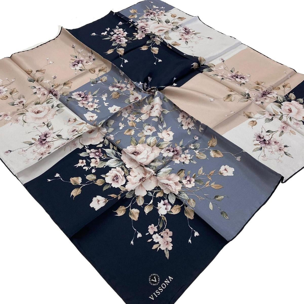 Vissona Twill İpek Eşarp - 6273 - 0033-0004