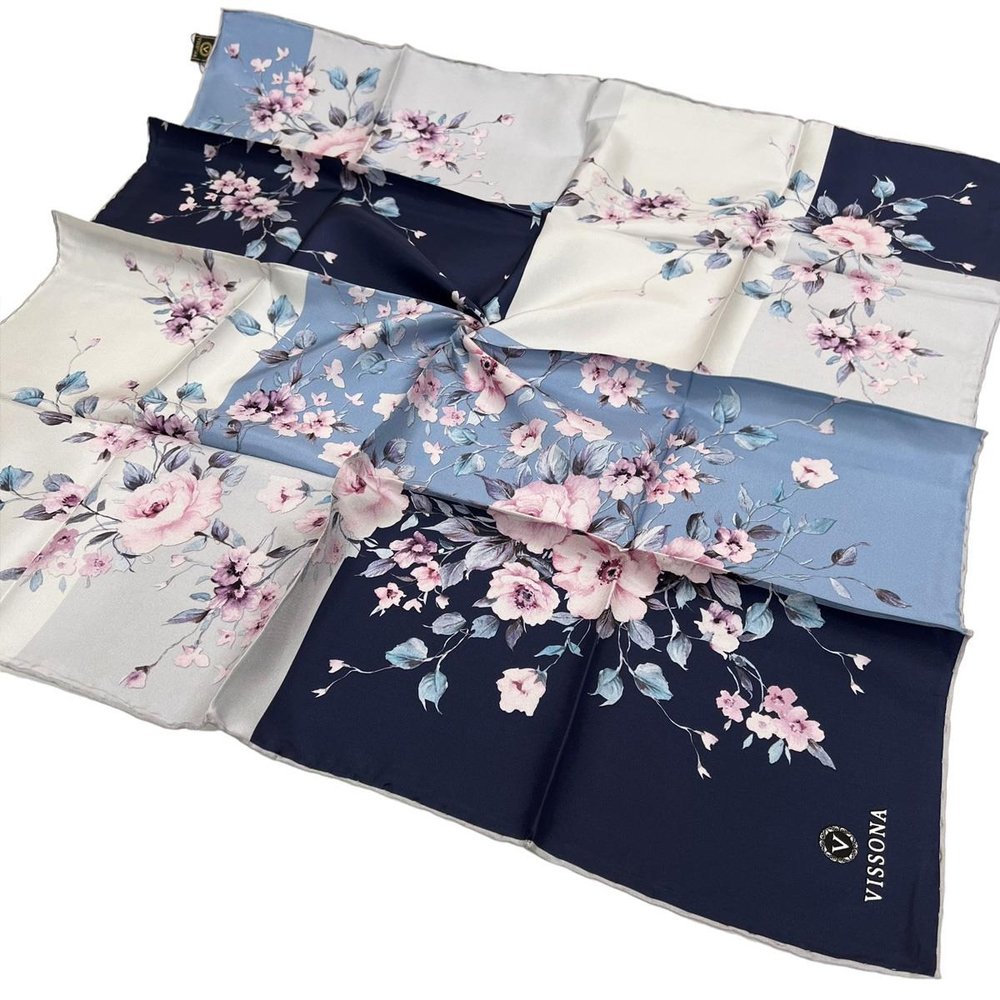 Vissona Twill İpek Eşarp - 6273 - 0033-0027