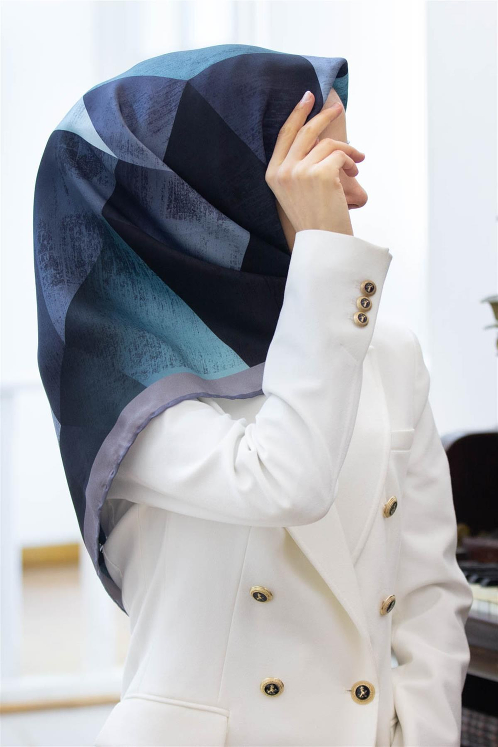 Vissona Twill İpek Eşarp - 936 - 0219-0028