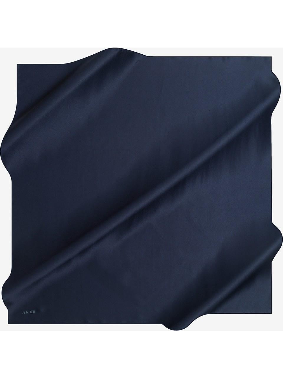 Aker Düz İpek Eşarp Twill -  Lacivert 921