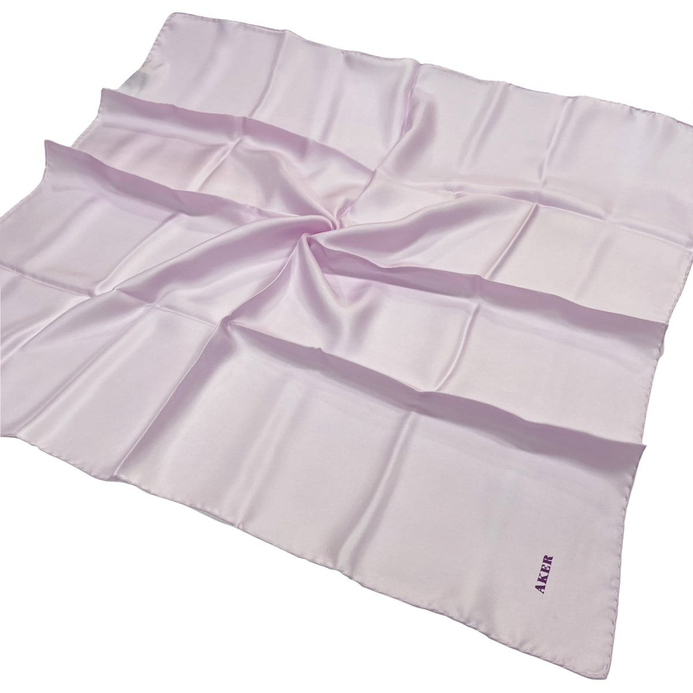 Aker Düz İpek Eşarp Twill - Açık Lila 995