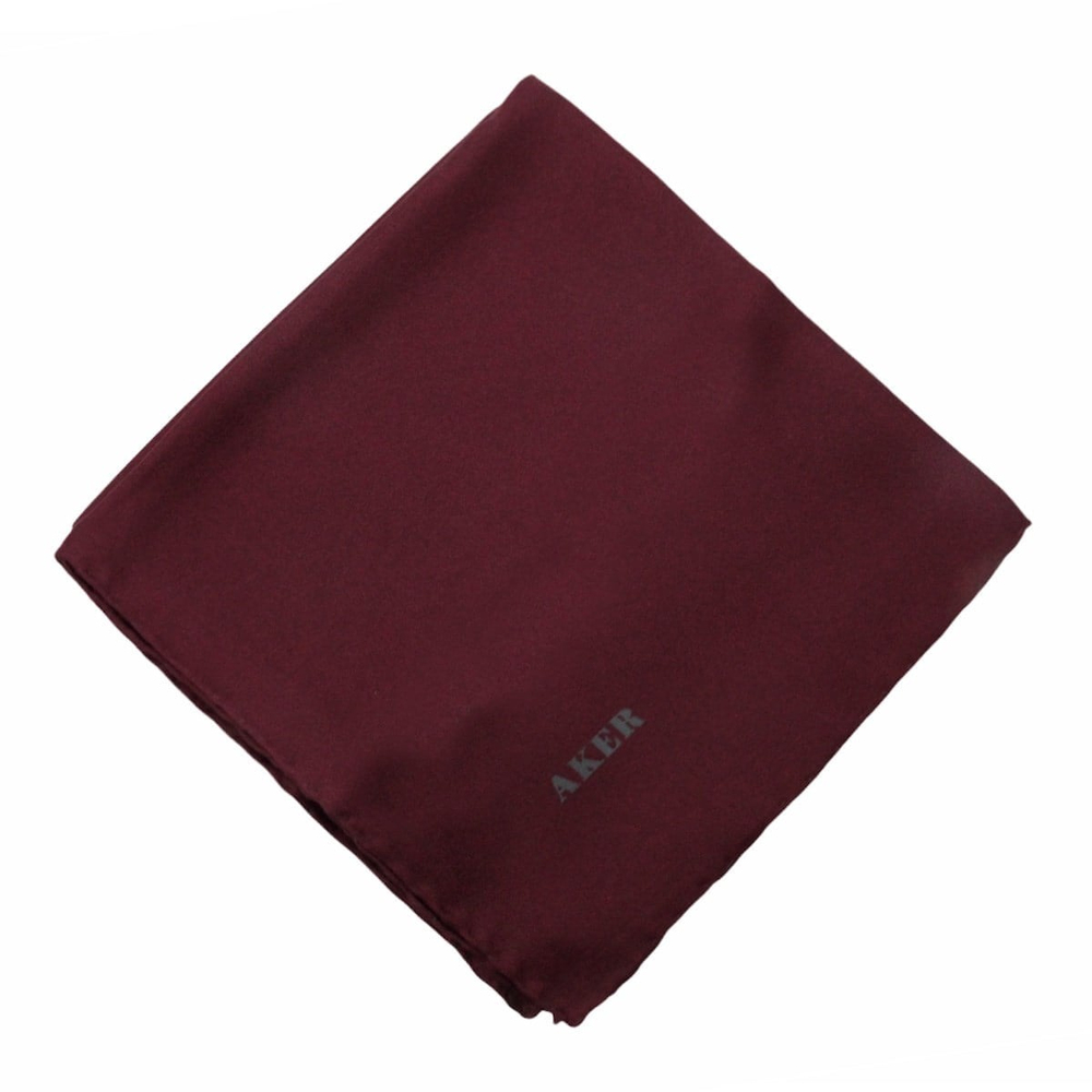 Aker Düz İpek Eşarp Twill - Bordo 946