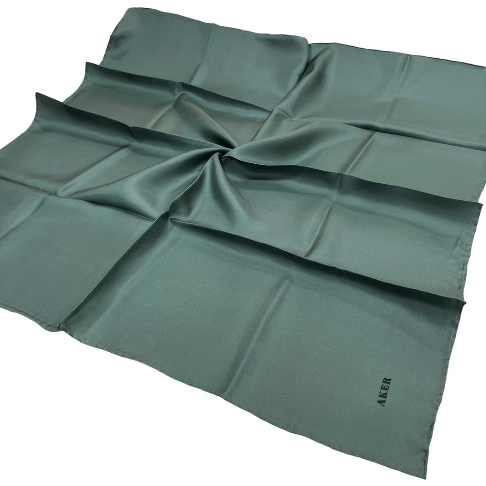Aker Düz İpek Eşarp Twill - Çağla 958