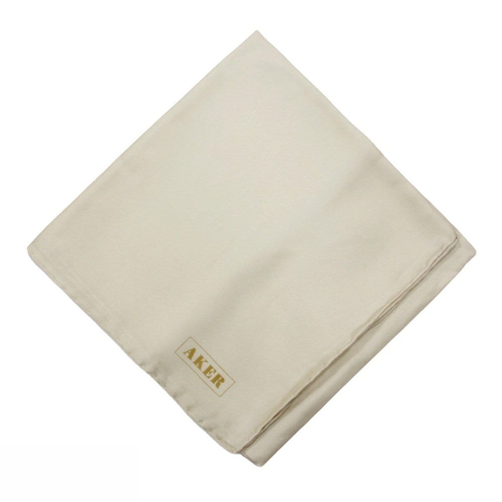 Aker Düz İpek Eşarp Twill - Krem 936