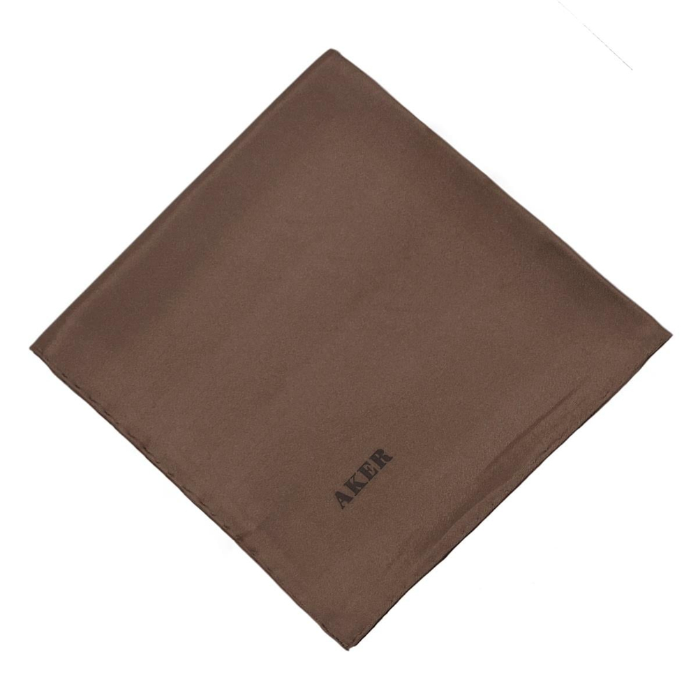 Aker Düz İpek Eşarp Twill - Sütlü Kahve 932