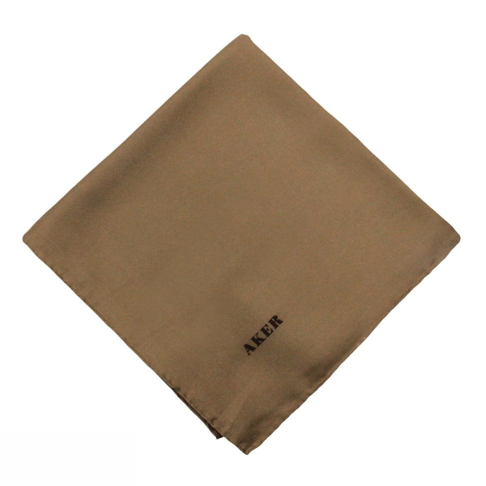 Aker Düz İpek Eşarp Twill - Vizon 935