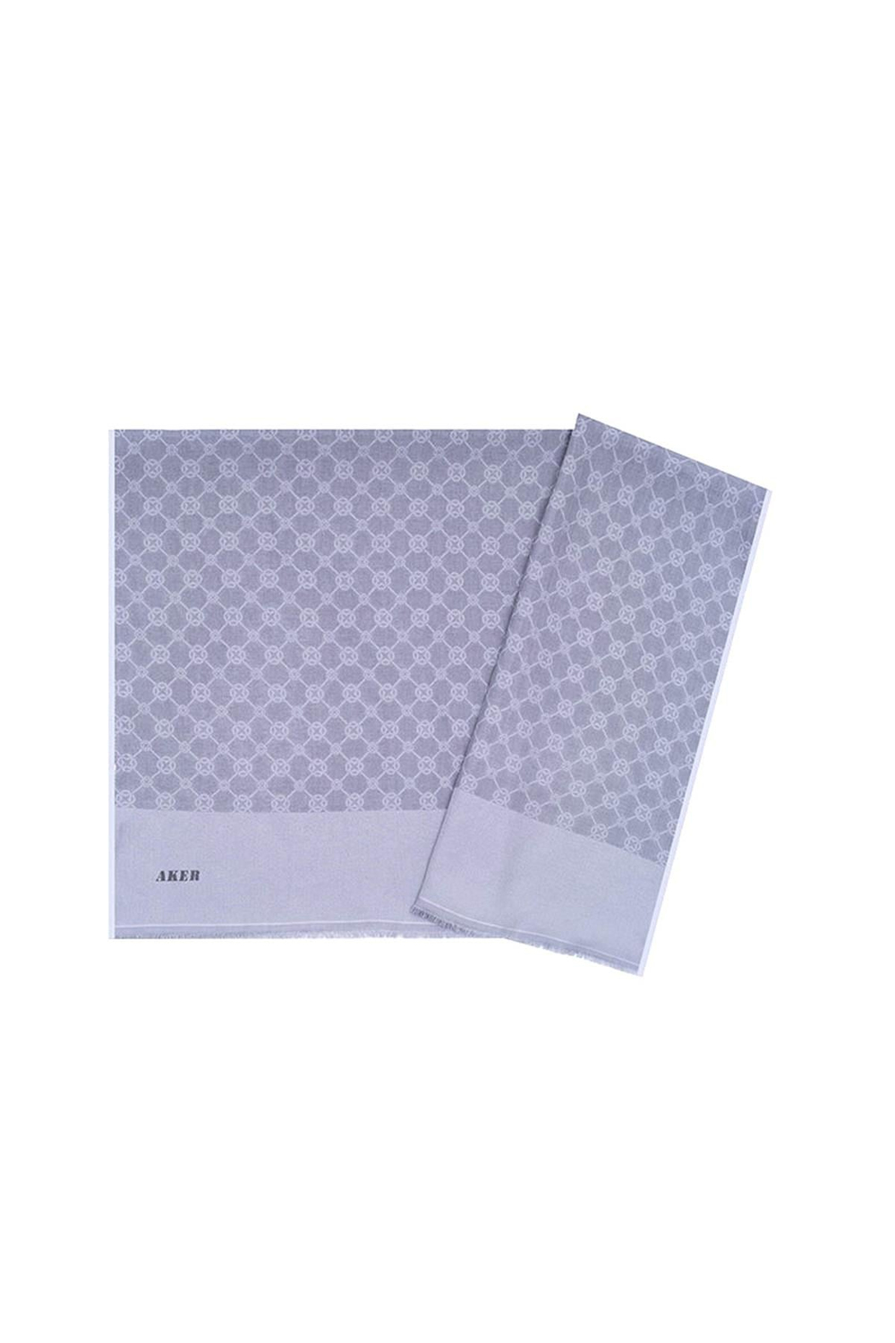 Aker Elegance Monogram Şal - Lila 992