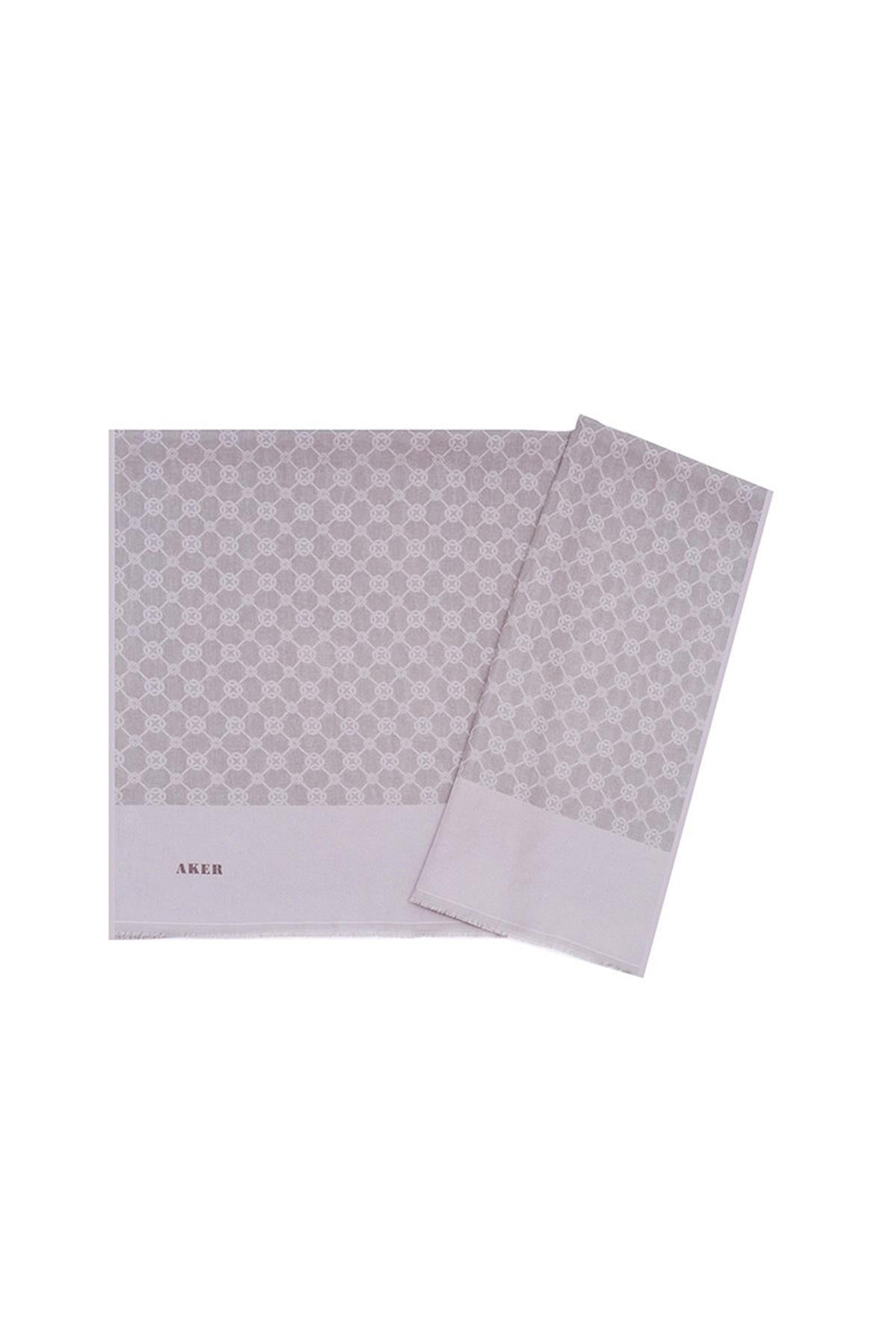Aker Elegance Monogram Şal - Soft Leylak 991