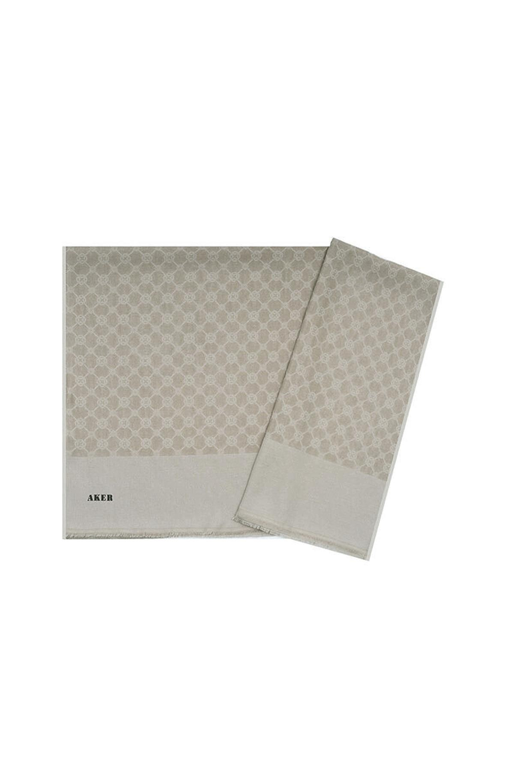 Aker Elegance Monogram Şal - Taş 982