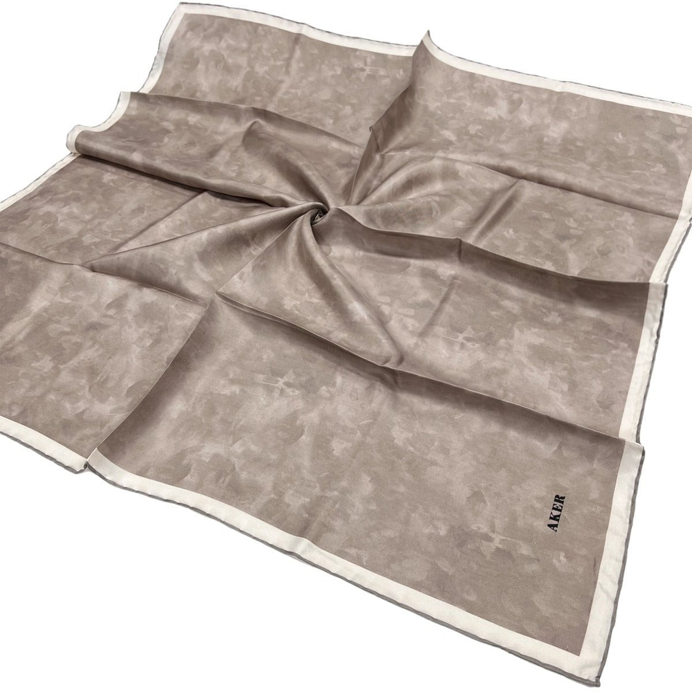 Aker İpek Eşarp - 7208713-933 Soft Pudra Twill