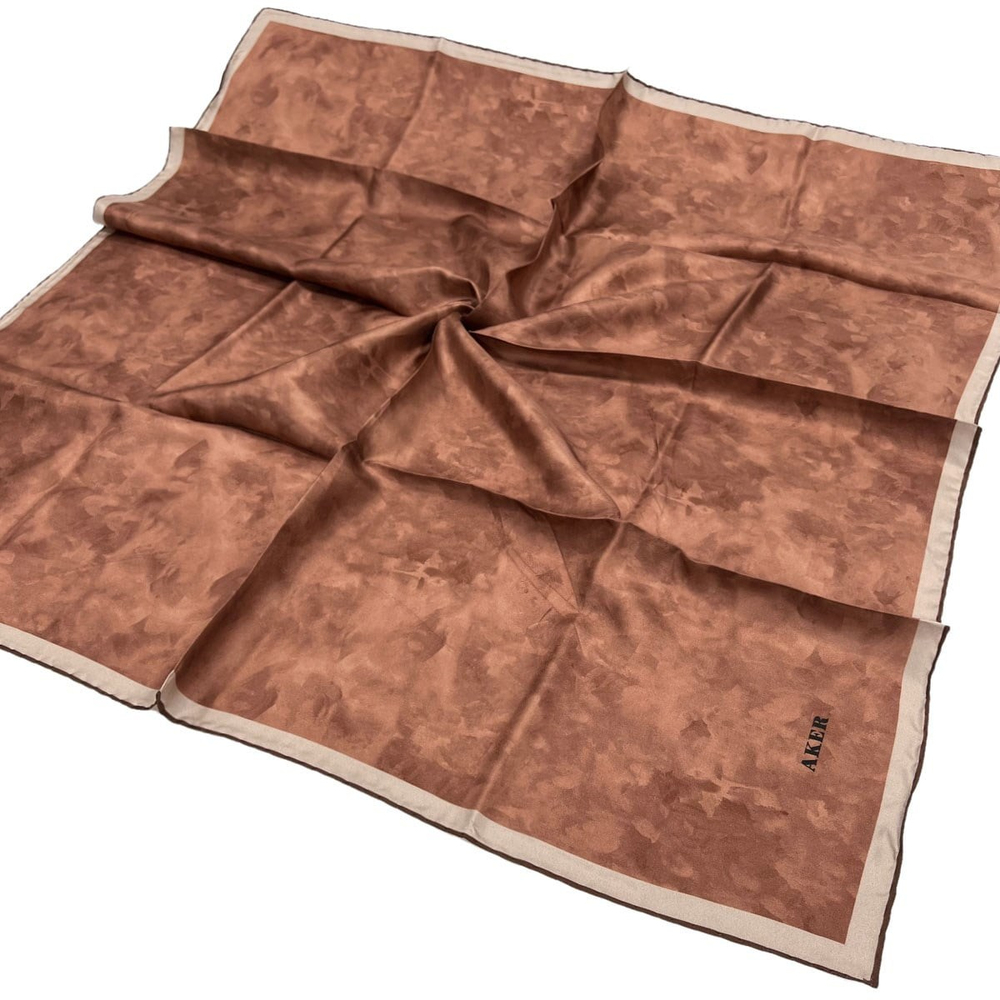 Aker İpek Eşarp - 7208713-934 Soft Bakır Twill