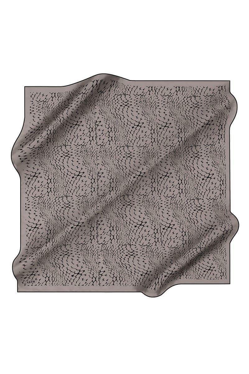 Aker İpek Eşarp - 8904713-913 Koyu Taş Twill