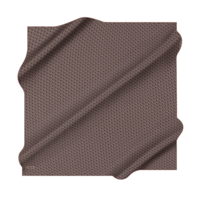 Aker İpek Eşarp - 8911713-932 Kahve Twill