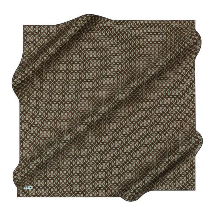 Aker İpek Eşarp - 8921713-951 Mentol Twill