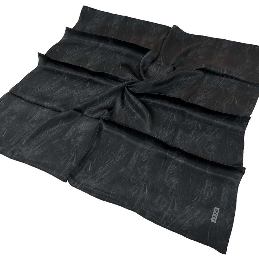 Aker İpek Eşarp - 8924713-911 Siyah Twill