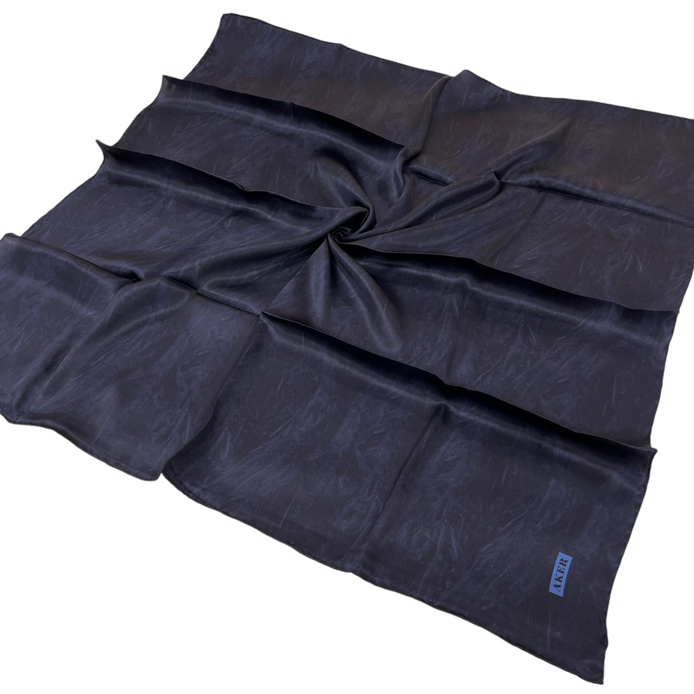 Aker İpek Eşarp - 8924713-921 Lacivert Twill
