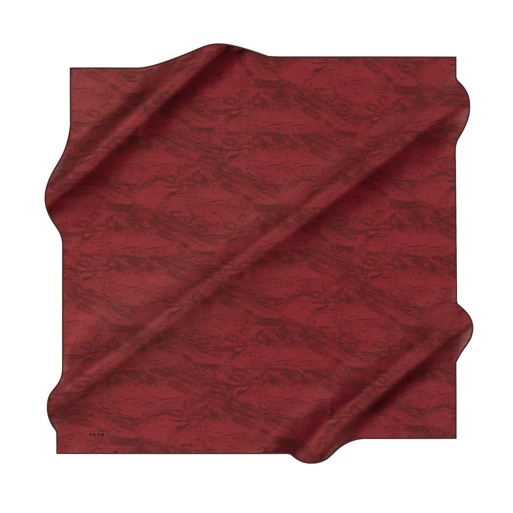 Aker İpek Eşarp - 8924713-941 Bordo Twill