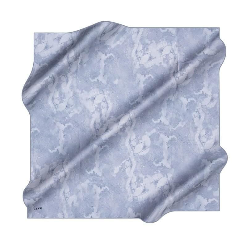Aker İpek Eşarp - 8974713-922 Metalik Mavi Twill