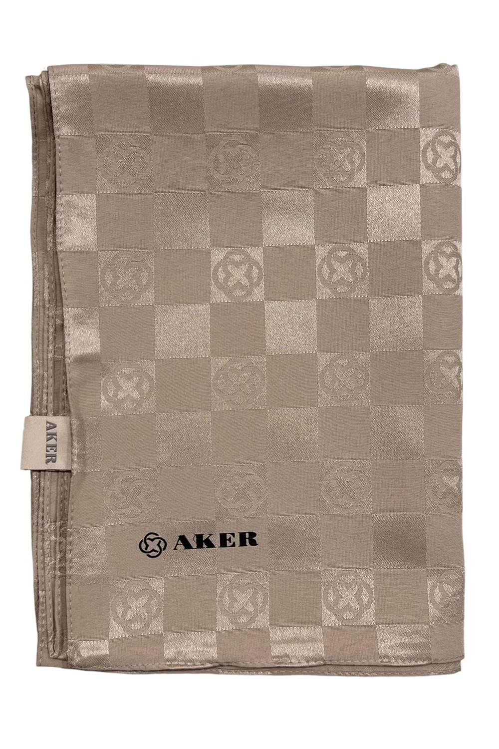 Aker Monogram Dama Şal - Soft Vizon 981