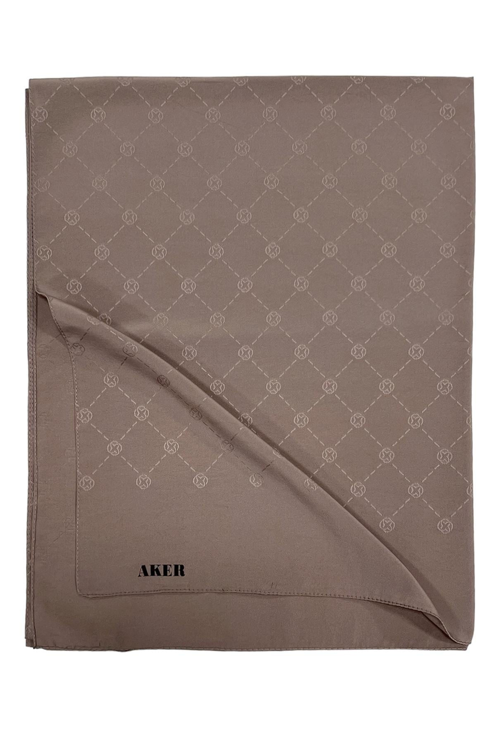 Aker Monogram Şal - Açık Vizon 981