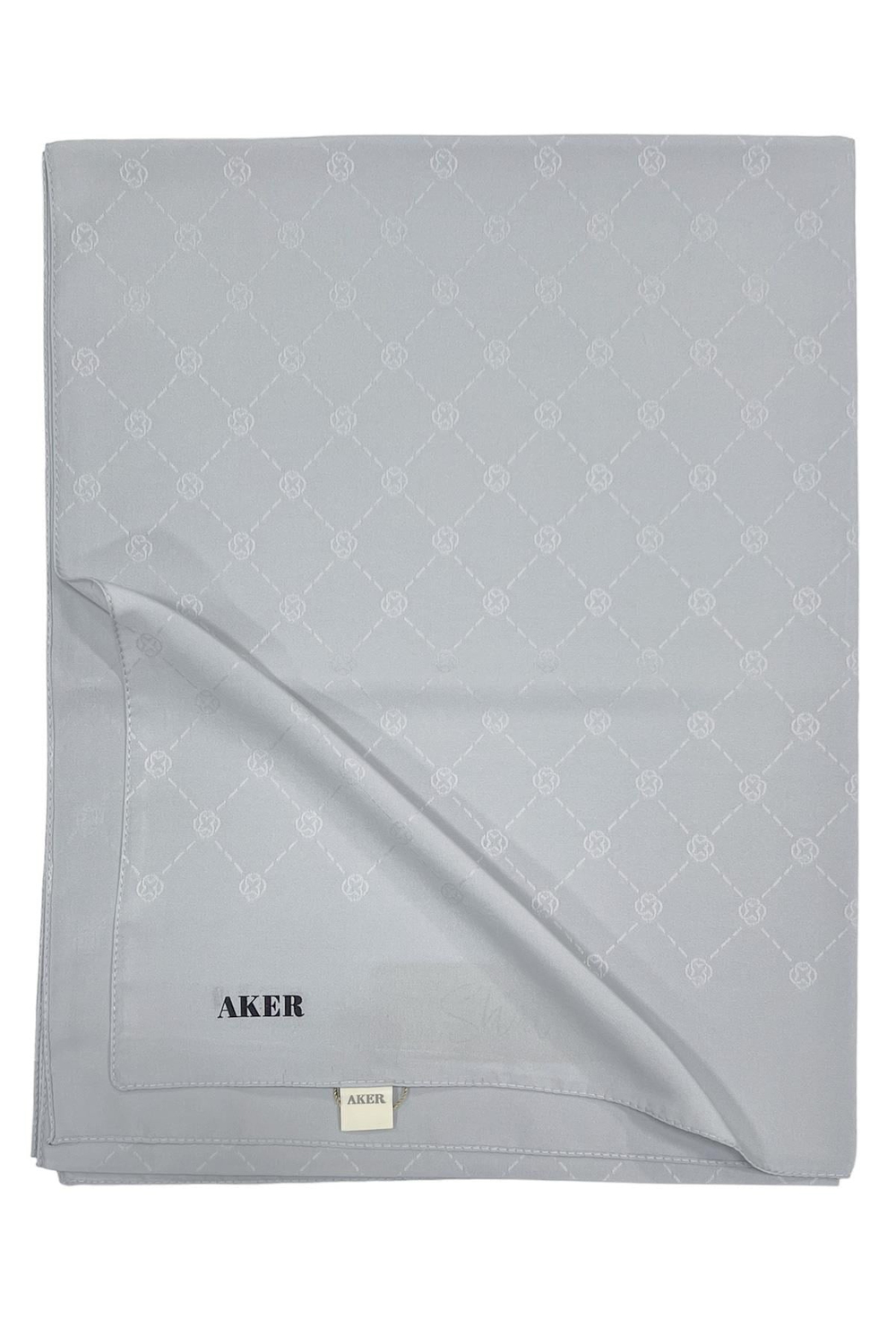 Aker Monogram Şal - Gümüş 971
