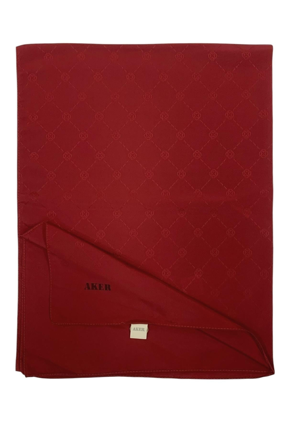 Aker Monogram Şal - Kırmızı 941