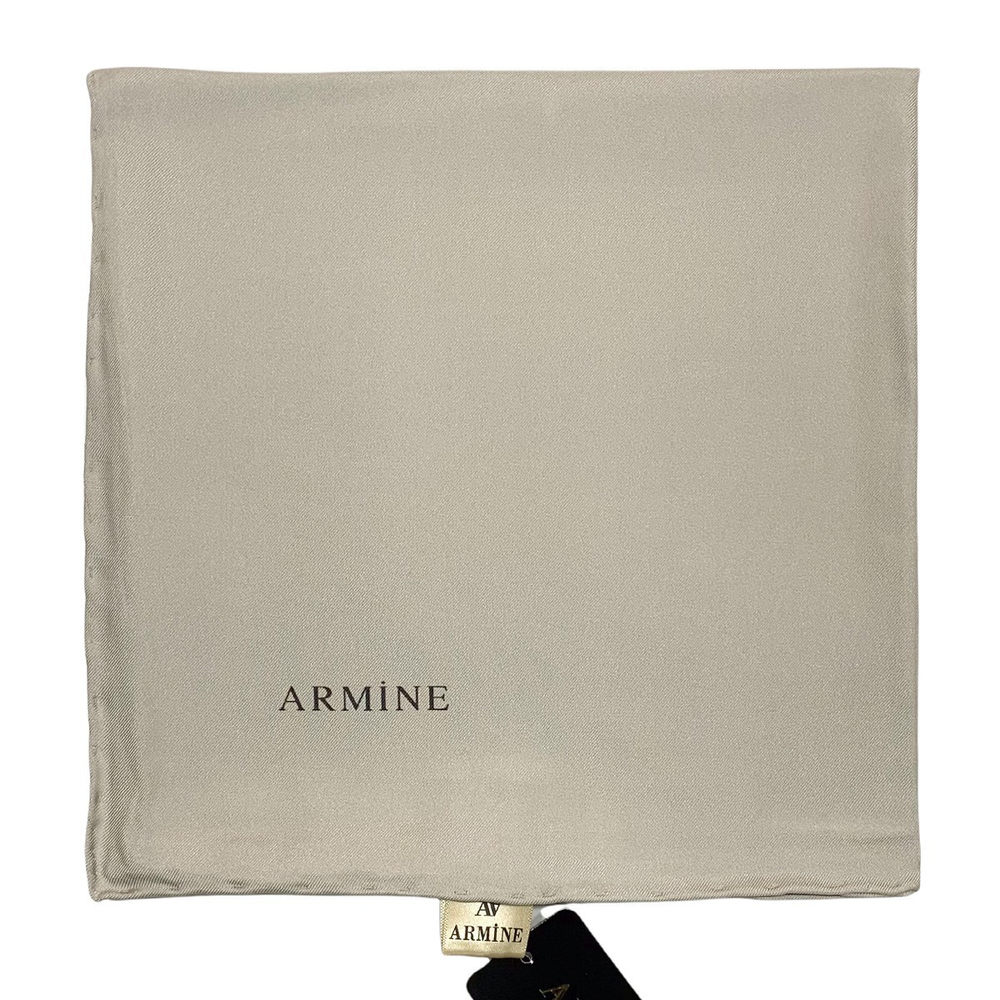 Armine Düz İpek Eşarp - 1222 Taş Twill