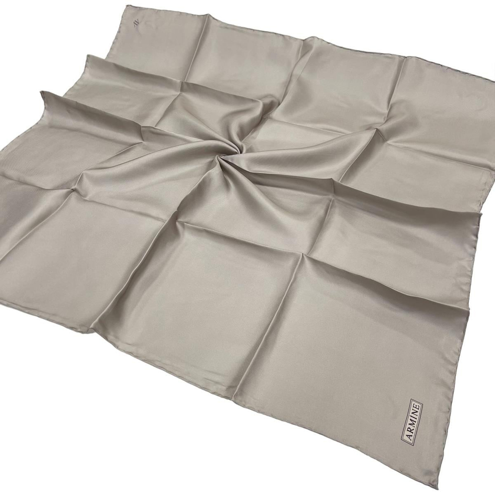 Armine Düz İpek Eşarp - 20 Taş Twill