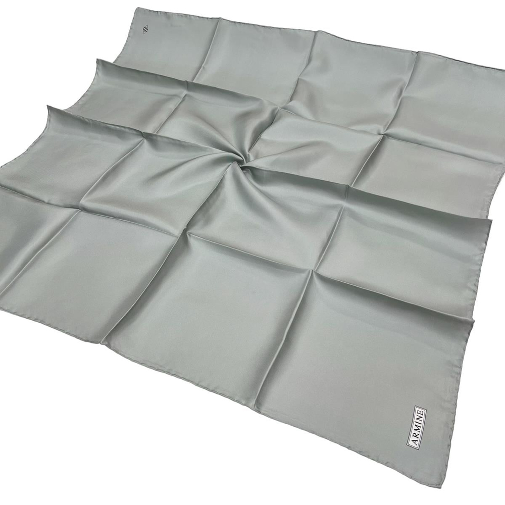 Armine Düz İpek Eşarp - 203 Mint Twill