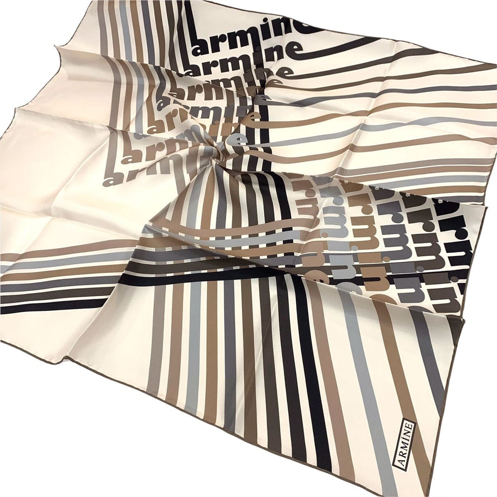 Armine İpek Eşarp 2022 Kış 8617-10 Twill