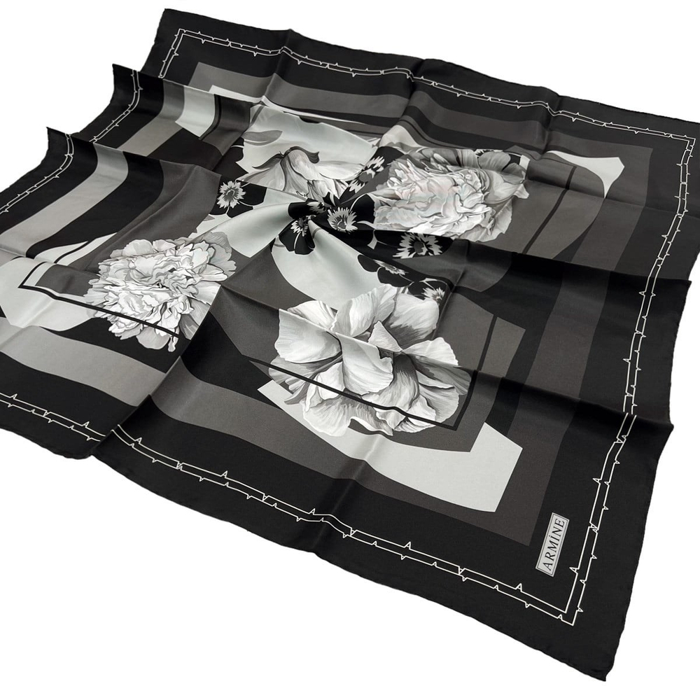 Armine İpek Eşarp 2022 Kış 8644-26 Twill
