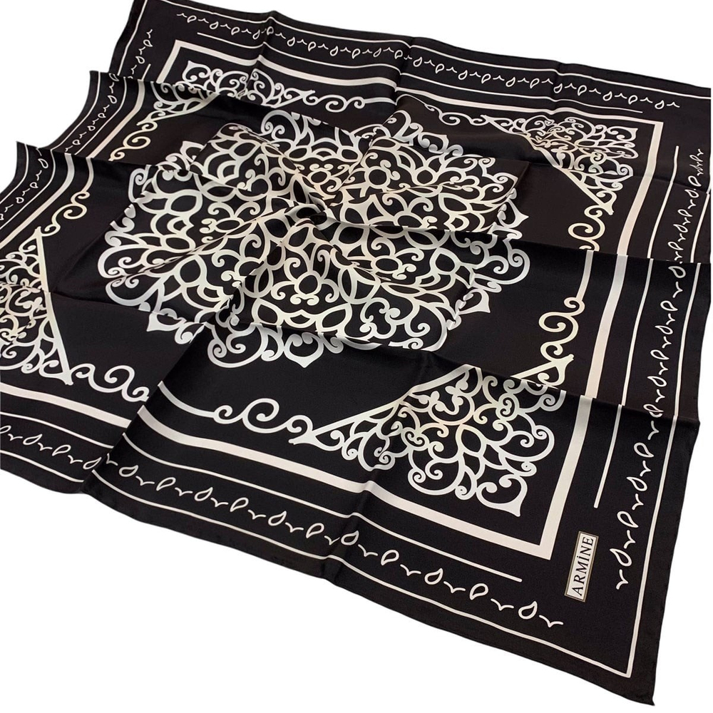 Armine İpek Eşarp 2022 Kış 8650-19 Twill