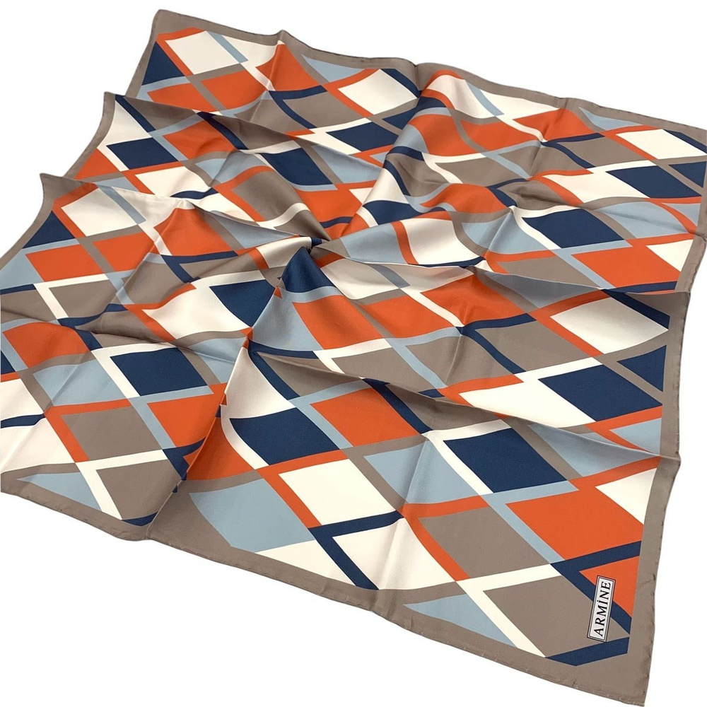 Armine İpek Eşarp 2022 Kış 8664-27 Twill