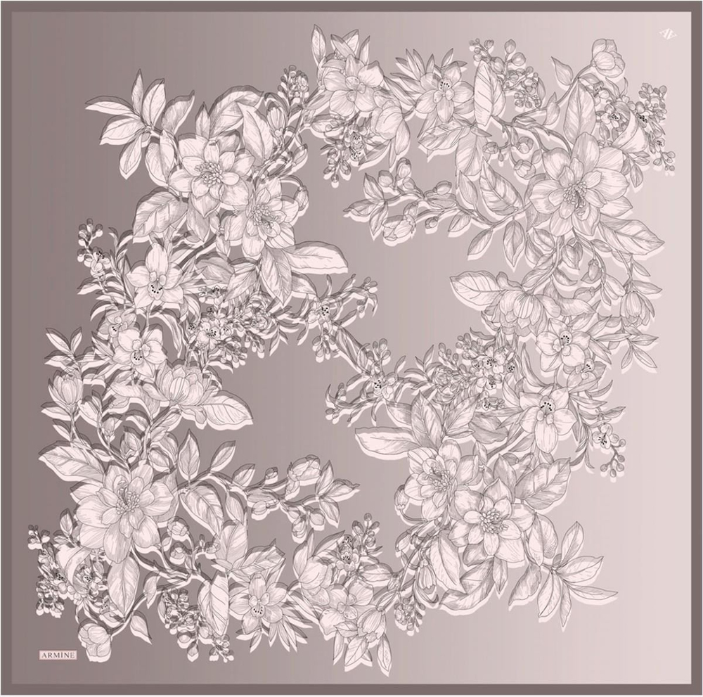 Armine İpek Eşarp 2023 Yaz 8938-02 Twill