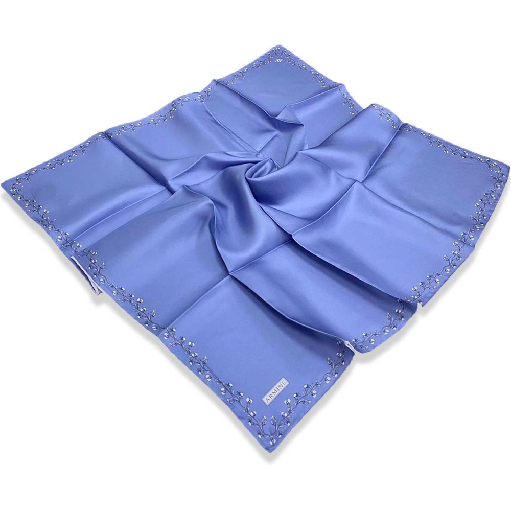 Armine İpek Eşarp 2024 Yaz - 9168-38 İndigo Sura