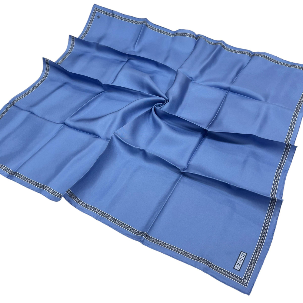 Armine İpek Eşarp 2025 Kış - 9261-36 Mavi Twill